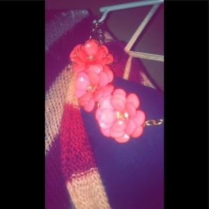 Beautiful pink flowers necklace💅🏾